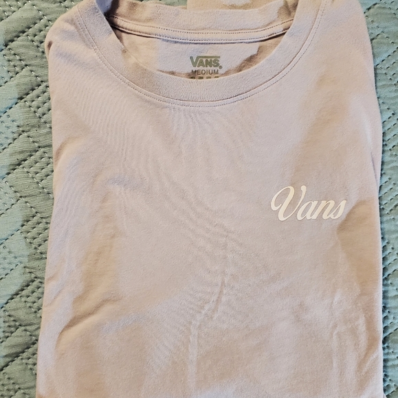 Vans Off the Wall LS Cropped Light Lavender T-Shirt - Picture 2 of 8